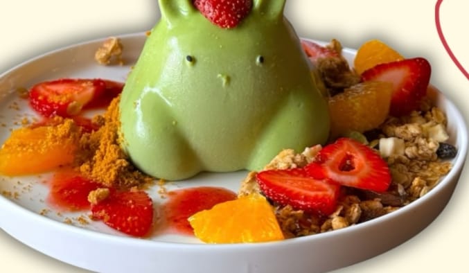 The Matcha Bunny dessert